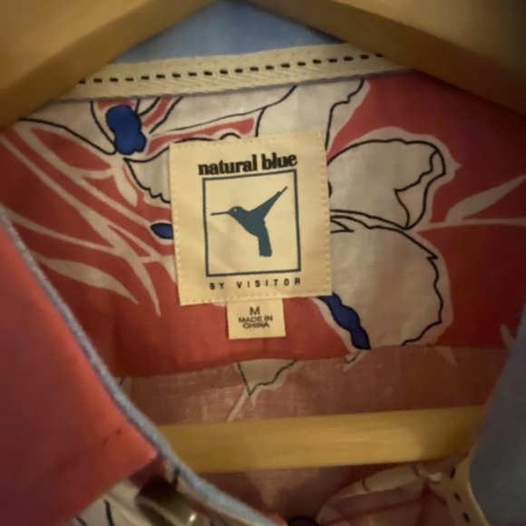 Natural Blue By Visitor Floral Button Down - Picture 5 of 5